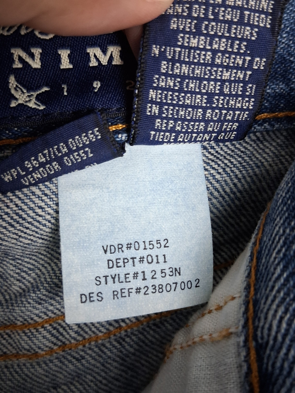 90s Vintage Eddie Bauer Womens 20 NWT Blue Denim Jeans High Rise Loose Fit Mom - Picture 8 of 16